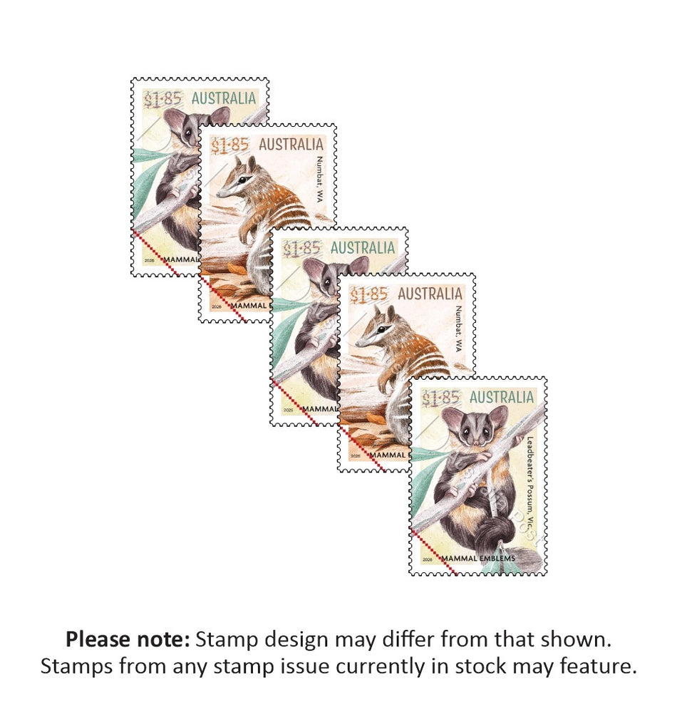 5000 x $1.85 Self Adhesive Postage Stamps - Australia Post - BRAND NEW FV$9250
