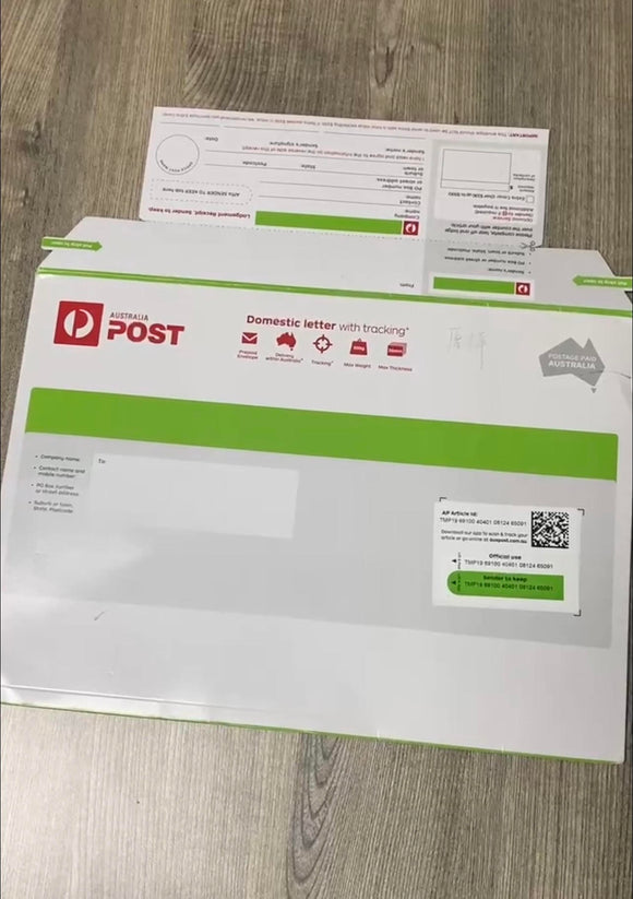 Domestic Letter with Tracking Prepaid Envelope Large – 500 Pack RRP $3